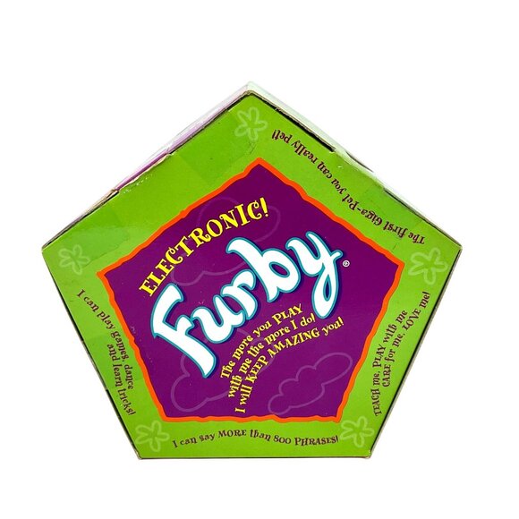 Furby Tie Dye Pastel Rainbow Gray Eyes 1999 Vintage Original Factory Sealed - Picture 7 of 8